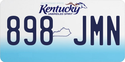 KY license plate 898JMN