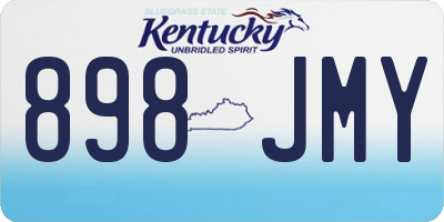 KY license plate 898JMY