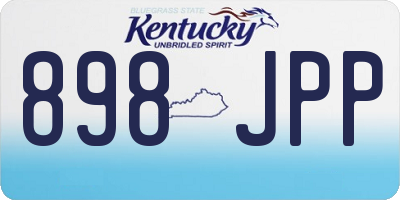 KY license plate 898JPP