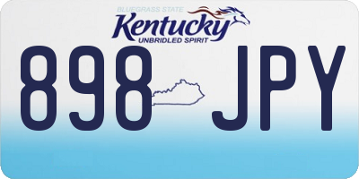 KY license plate 898JPY