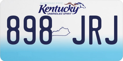 KY license plate 898JRJ