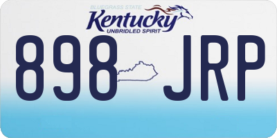 KY license plate 898JRP