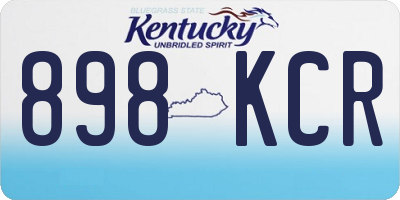 KY license plate 898KCR