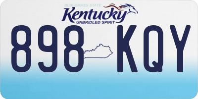 KY license plate 898KQY