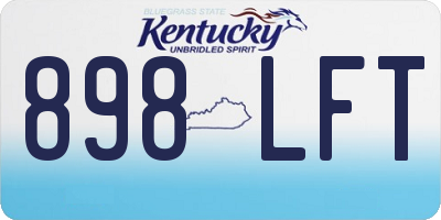 KY license plate 898LFT