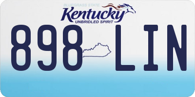 KY license plate 898LIN