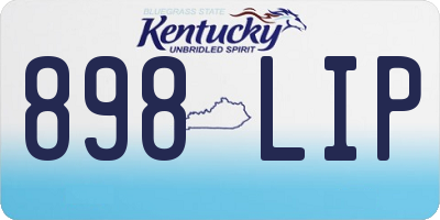 KY license plate 898LIP