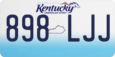 KY license plate 898LJJ