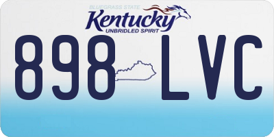 KY license plate 898LVC