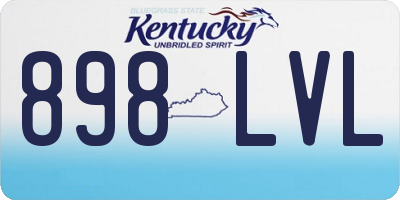 KY license plate 898LVL