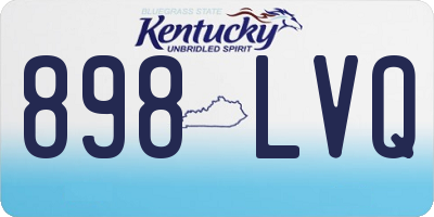 KY license plate 898LVQ