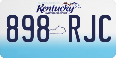 KY license plate 898RJC