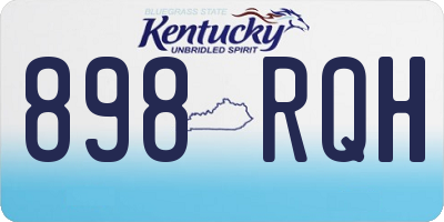 KY license plate 898RQH