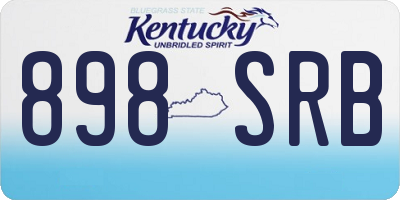 KY license plate 898SRB