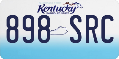 KY license plate 898SRC