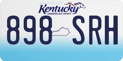 KY license plate 898SRH