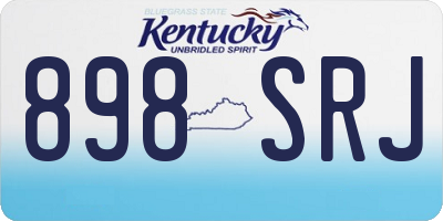 KY license plate 898SRJ