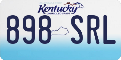 KY license plate 898SRL