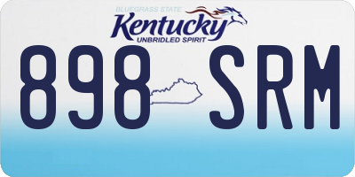 KY license plate 898SRM