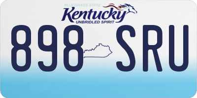 KY license plate 898SRU