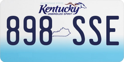 KY license plate 898SSE
