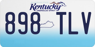 KY license plate 898TLV