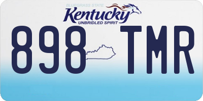 KY license plate 898TMR
