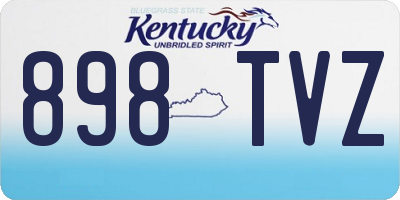 KY license plate 898TVZ
