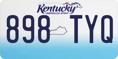 KY license plate 898TYQ