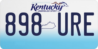 KY license plate 898URE