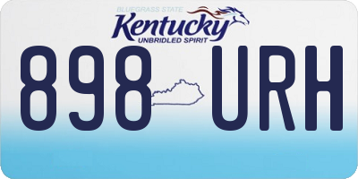 KY license plate 898URH