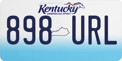 KY license plate 898URL