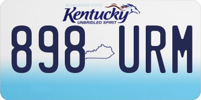 KY license plate 898URM