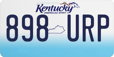 KY license plate 898URP