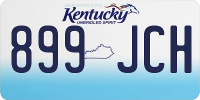 KY license plate 899JCH