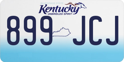 KY license plate 899JCJ