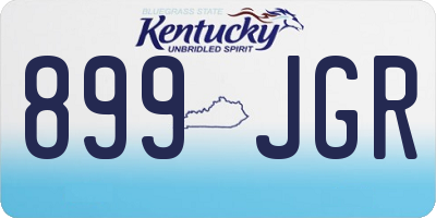 KY license plate 899JGR