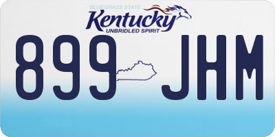 KY license plate 899JHM