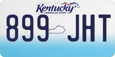 KY license plate 899JHT