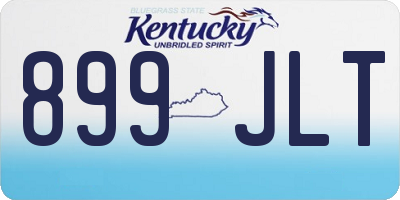 KY license plate 899JLT