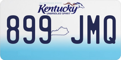 KY license plate 899JMQ