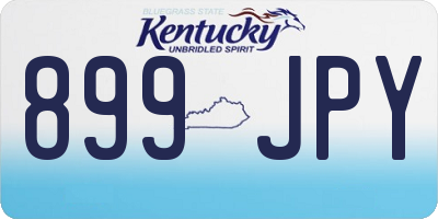 KY license plate 899JPY