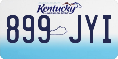 KY license plate 899JYI