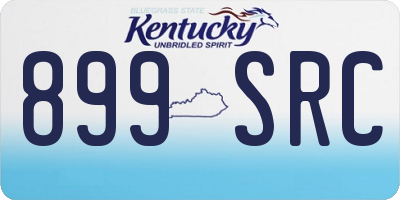 KY license plate 899SRC