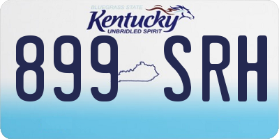 KY license plate 899SRH