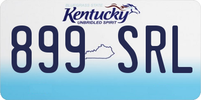 KY license plate 899SRL