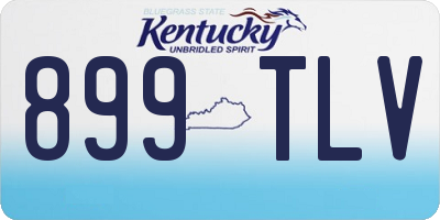 KY license plate 899TLV