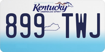 KY license plate 899TWJ