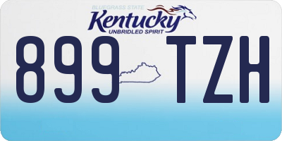 KY license plate 899TZH