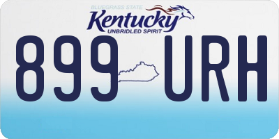 KY license plate 899URH